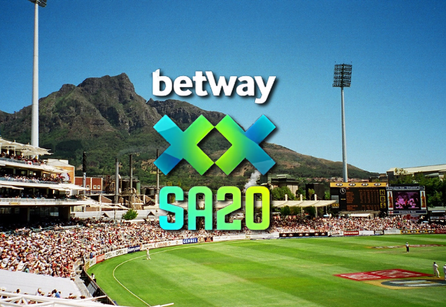 A beautiful picture of the Newlands stadium from the inside watching the cricket game taking place